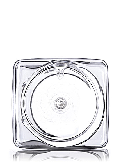 48 oz clear PET plastic square grip container