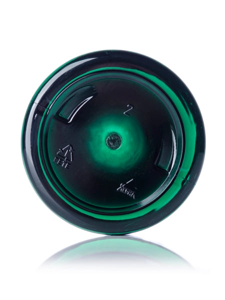4 oz green PET plastic single wall jar