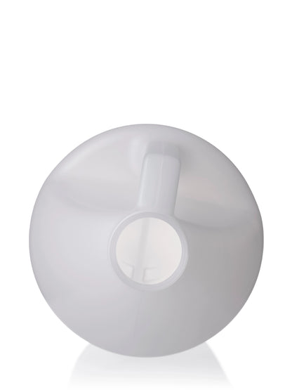 1 gallon natural-colored HDPE plastic industrial round bottle