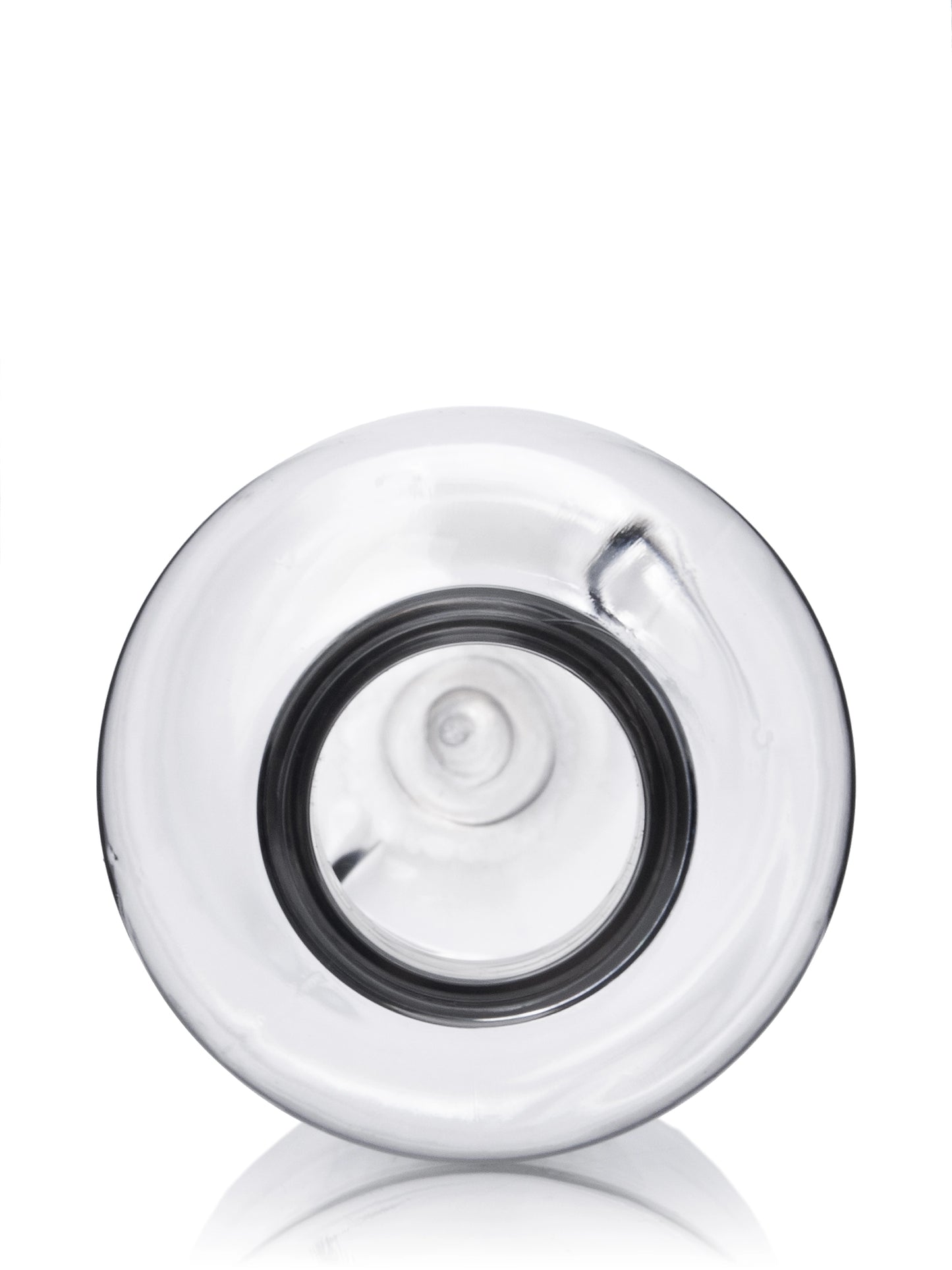 2 oz dark amber PET plastic boston round bottle