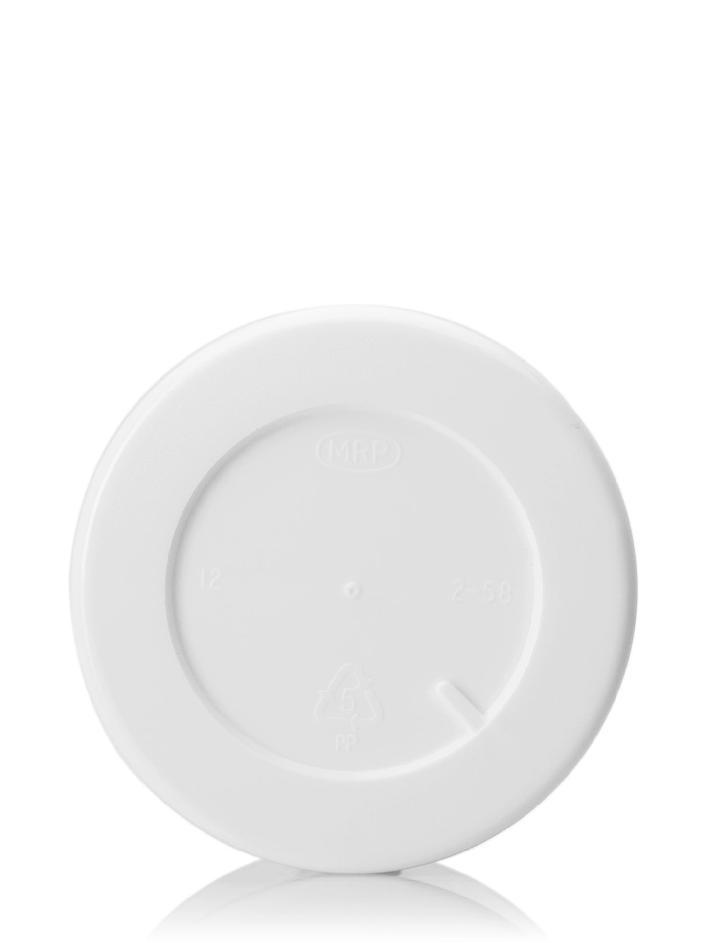 2 oz white PP plastic double wall straight base jar