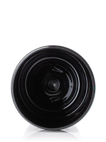 25 oz black PET plastic single wall jar