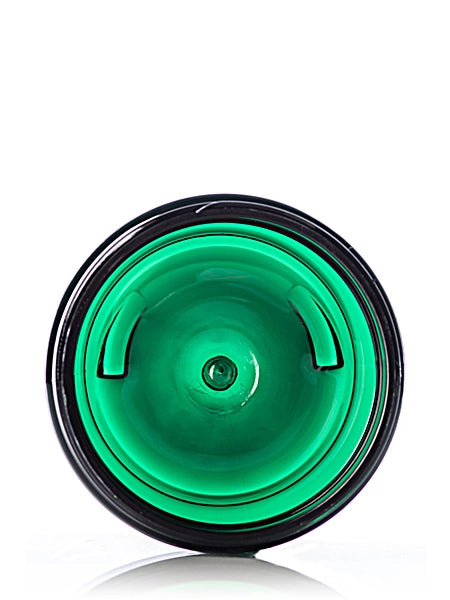 2 oz green PET plastic single wall jar