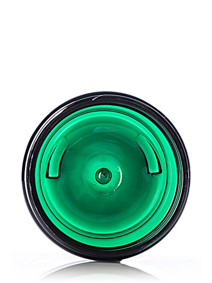 2 oz green PET plastic single wall jar