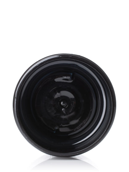 3 oz black PET plastic single wall jar