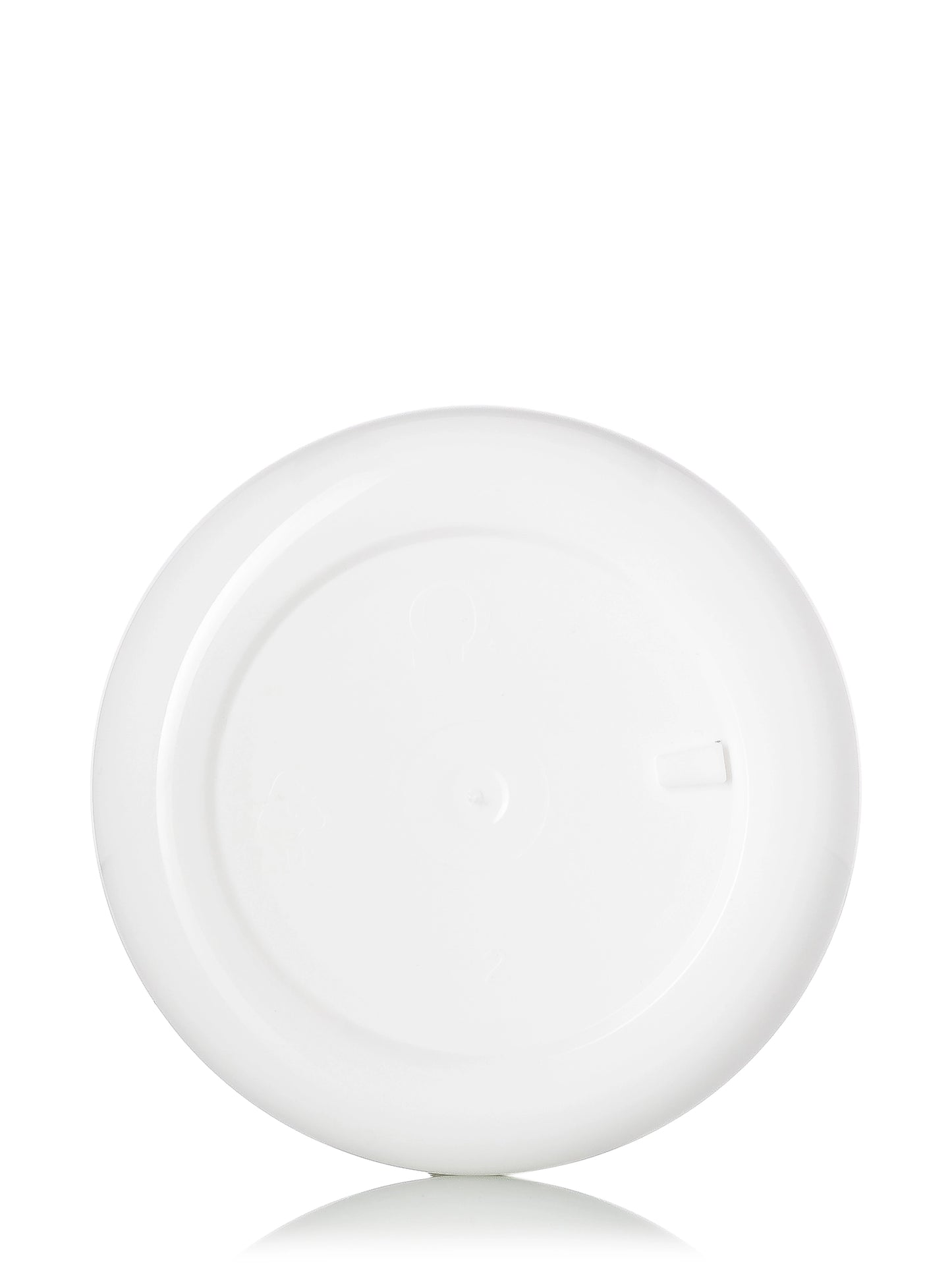 1 oz white PP plastic double wall round base jar