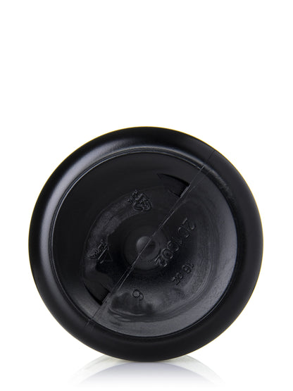 16 oz black HDPE plastic single wall jar