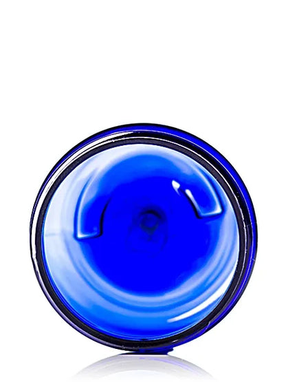 2 oz cobalt blue PET plastic single wall jar