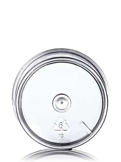 1 oz clear PS plastic single wall jar