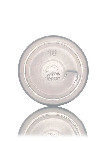 1 oz natural-colored LDPE plastic boston round bottle